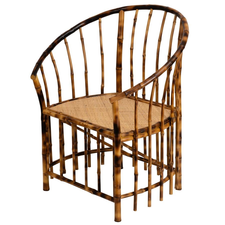 Koltuk Bambu Naturel Rattan L