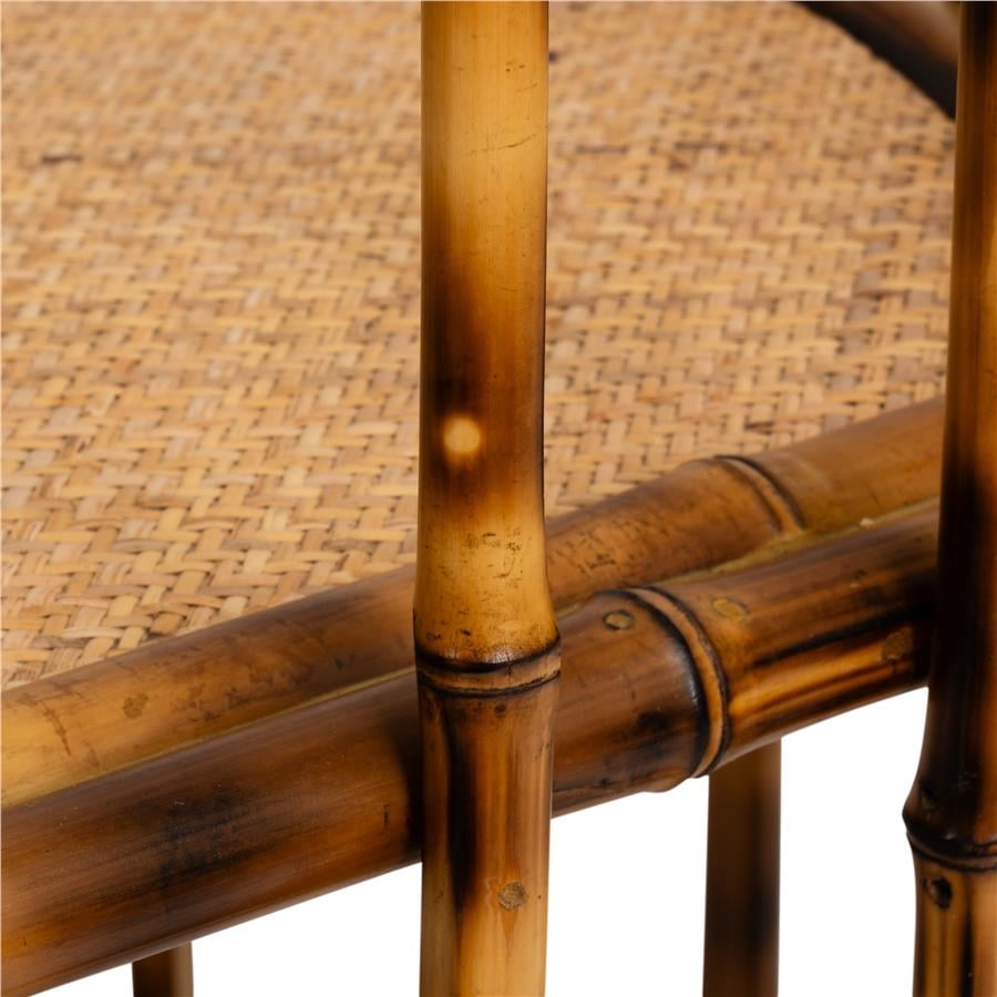 Koltuk Bambu Naturel Rattan L