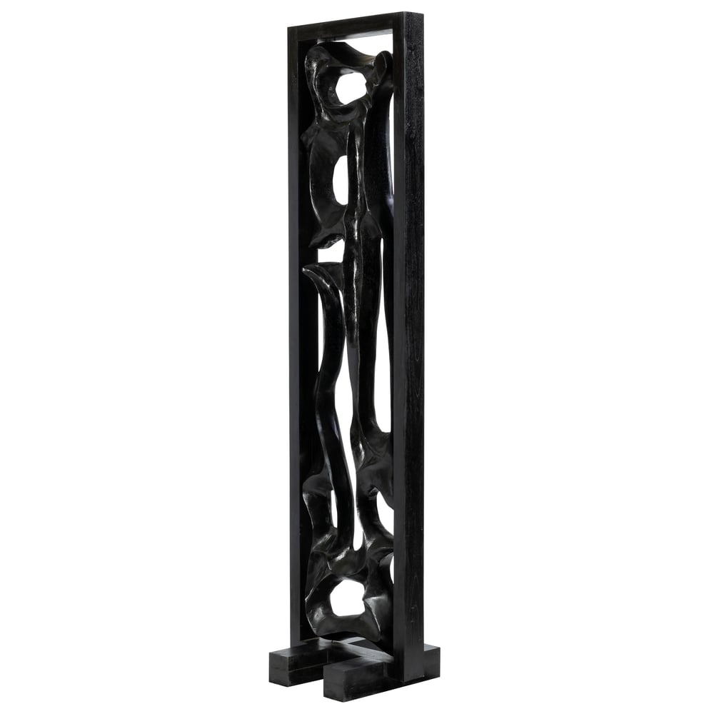 Paravan Teak  Siyah/Siyah 63 cm x 194 cm