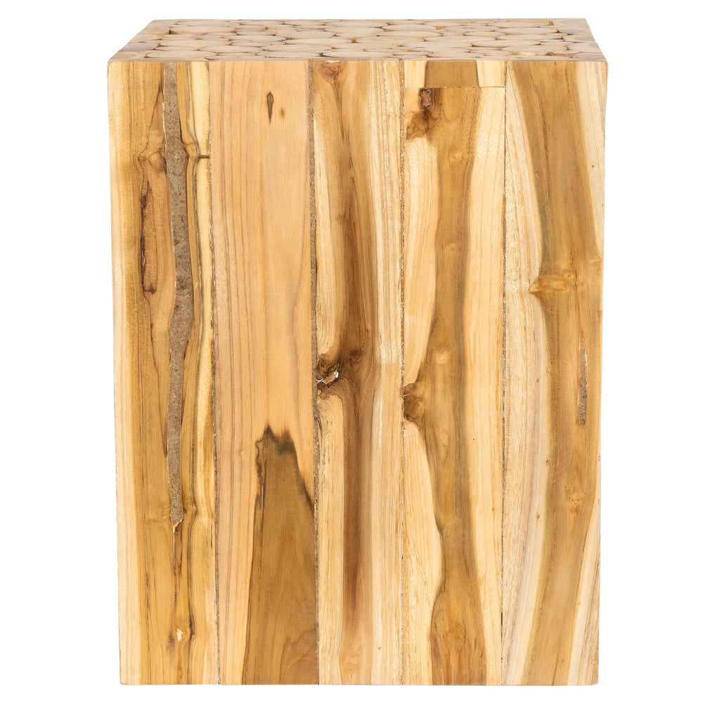 Yan Sehpa Küp Form Drift Teak
