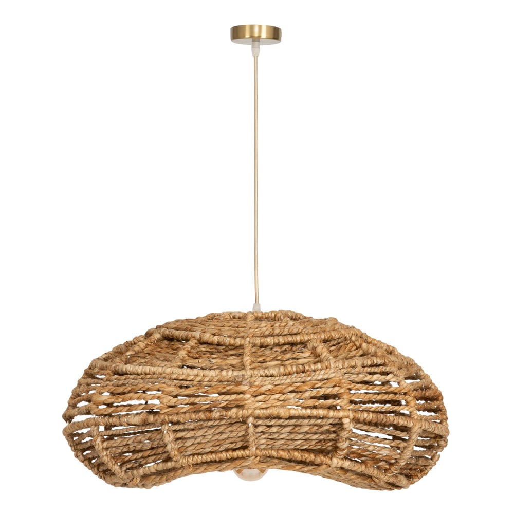 Tavan Aydınlatması Jüt Fildişi / Naturel 60 cm x 45 cm x 26 cm