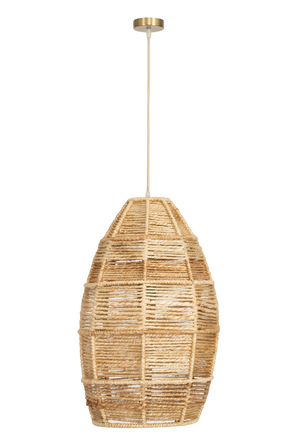 Tavan Aydınlatması Jüt Fildişi / Naturel 35 cm x 35 cm x 55 cm