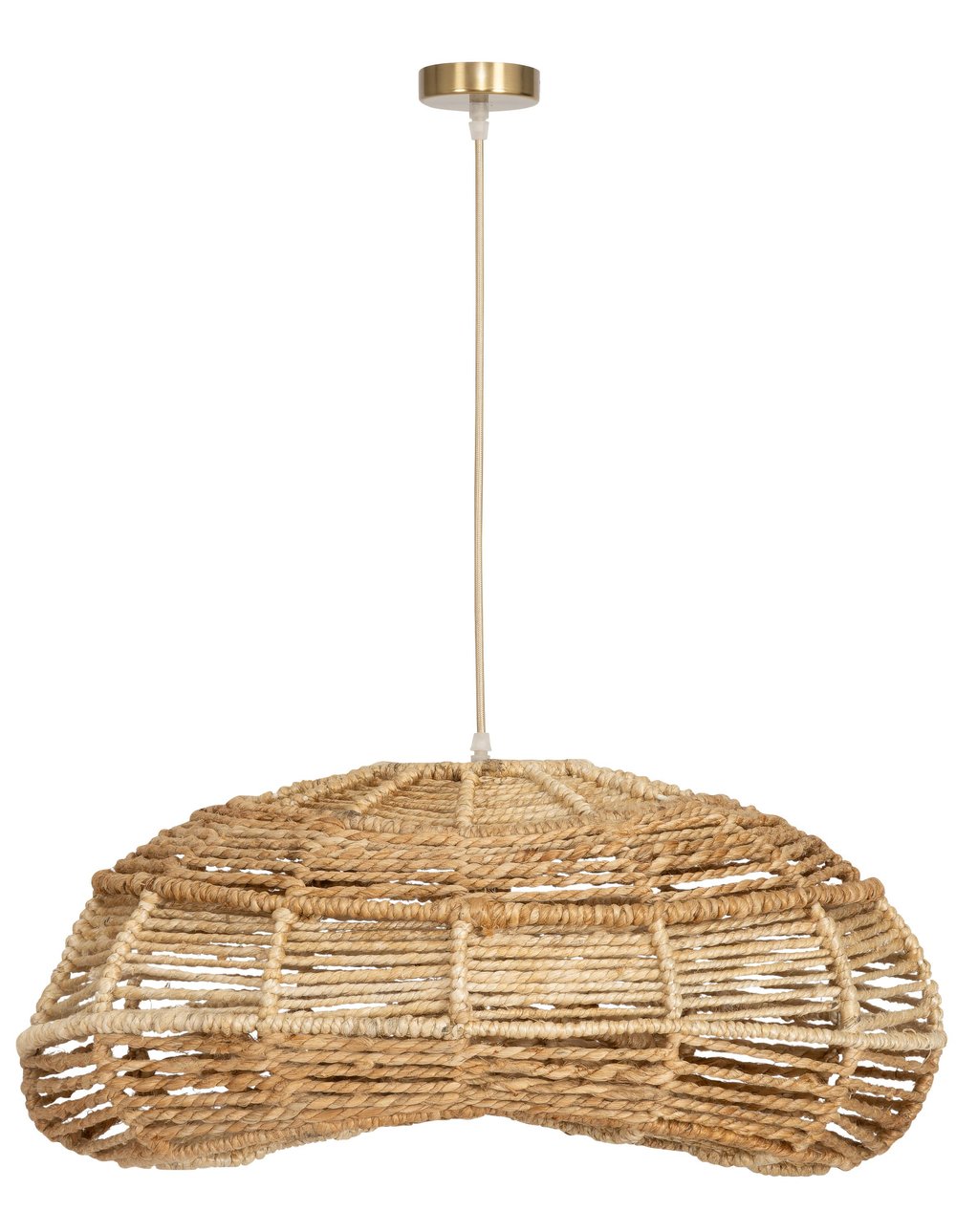 Tavan Aydınlatması Jüt Naturel / Fildişi 60 cm x 45 cm x 26 cm