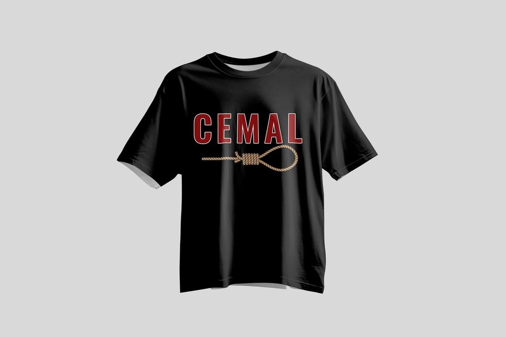 Tolga Turan Özel Seri Unisex Kısa Kollu Cemal Paşa Baskılı Siyah Tshirt