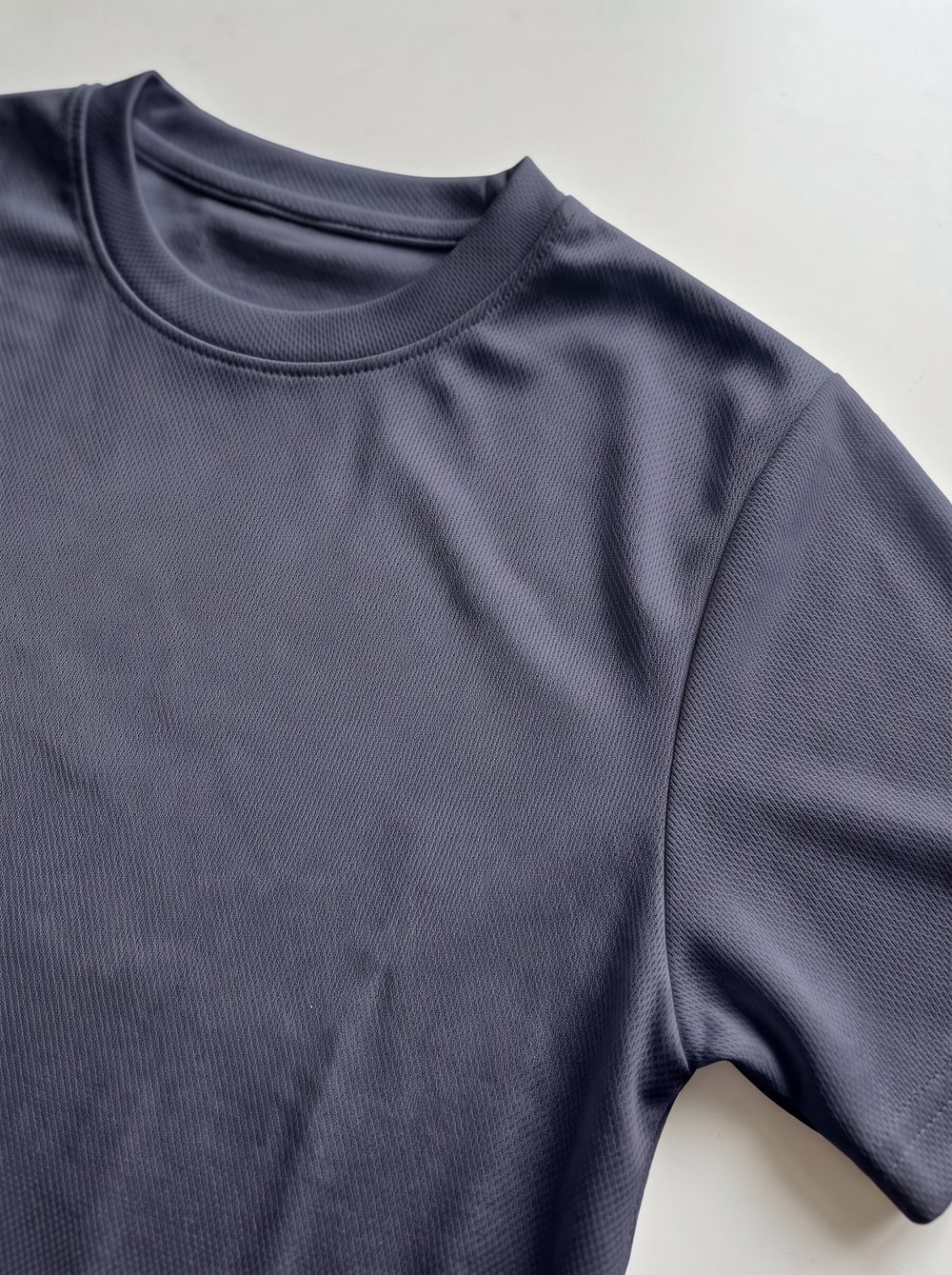 Unisex Füme Koyu Gri Dry Touch Nefes Alabilen Kısa Kollu Spor T-Shirt Hızlı Kuruyan Koşu Fitness 