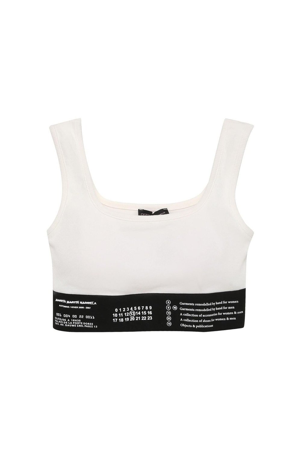 İcen Lastik Detaylı Crop Top Atlet  Beyaz
