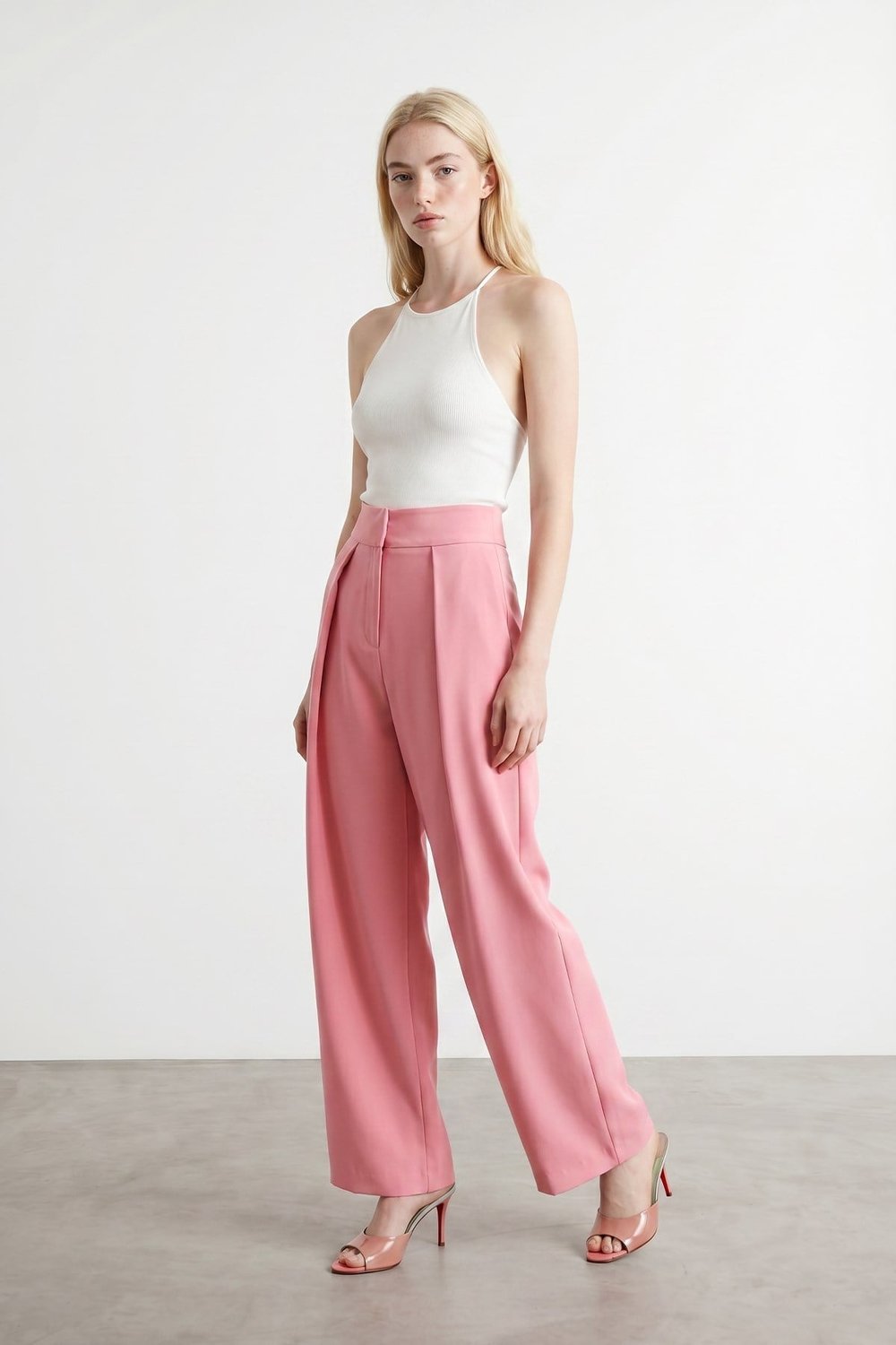 Sendya  Ballon Fit Pantolon  Pembe