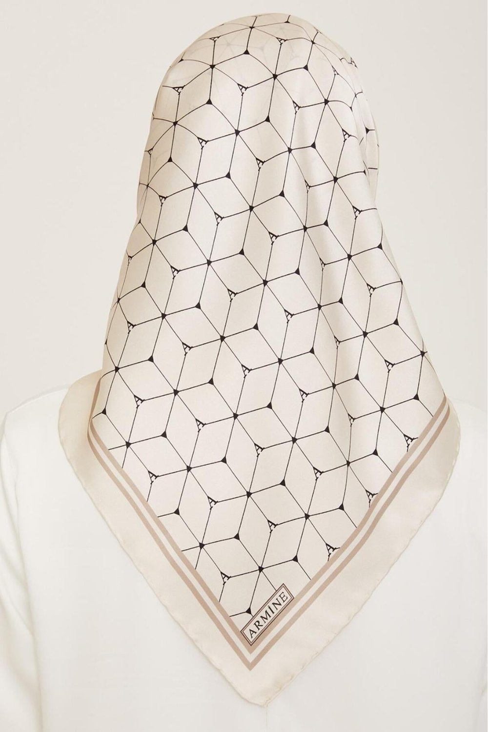 Armine 2024 Yaz  Sezonu %100 Twill İpek Eşarp 9166D 01