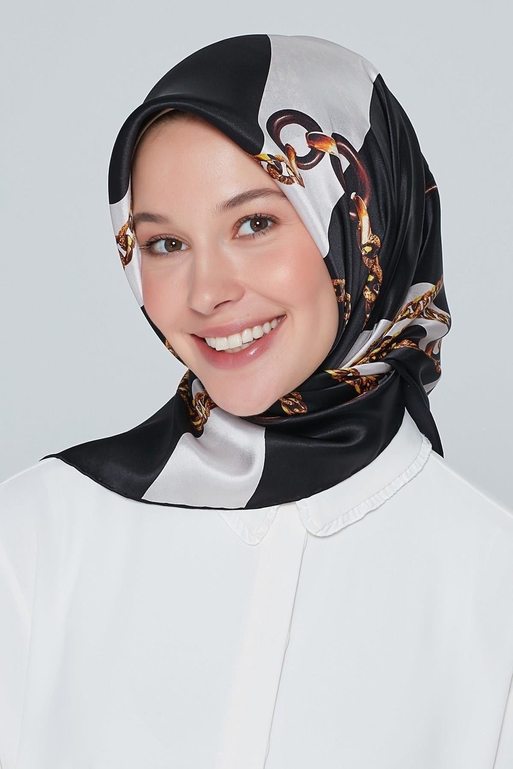 Armine Nostalji Serisi %100 Sura İpek Eşarp 7832D 20