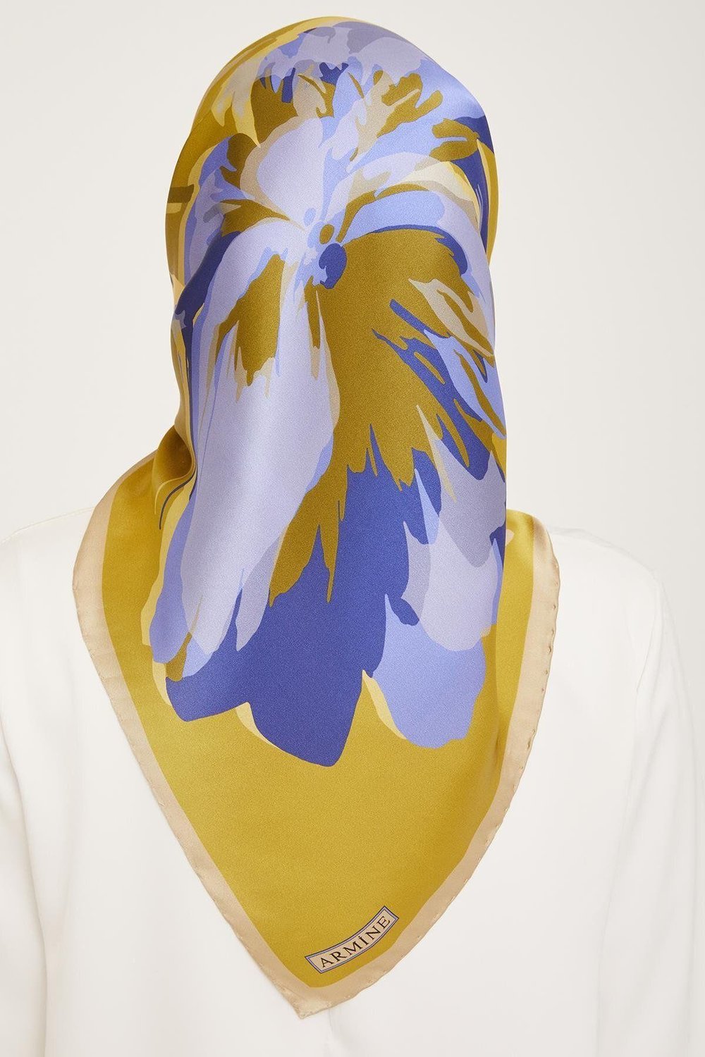 Armine Nostalji Serisi %100 Twill İpek Eşarp 9042D 02