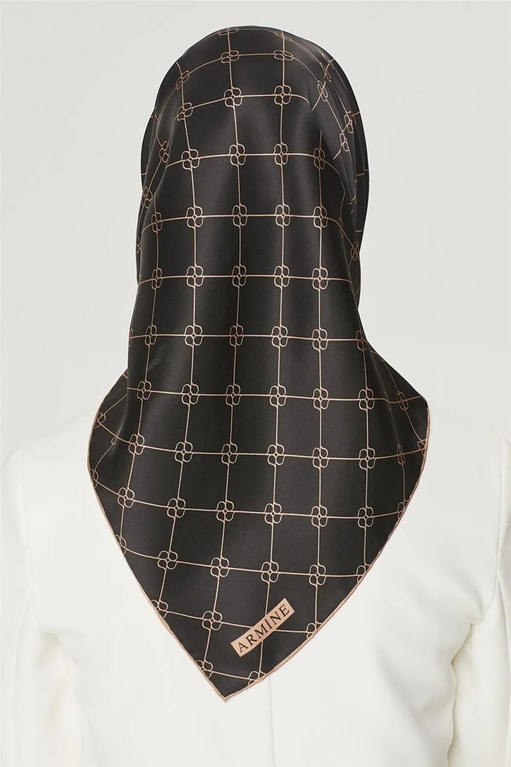 Armine Nostalji Serisi %100 Twill İpek Eşarp 8555D 11