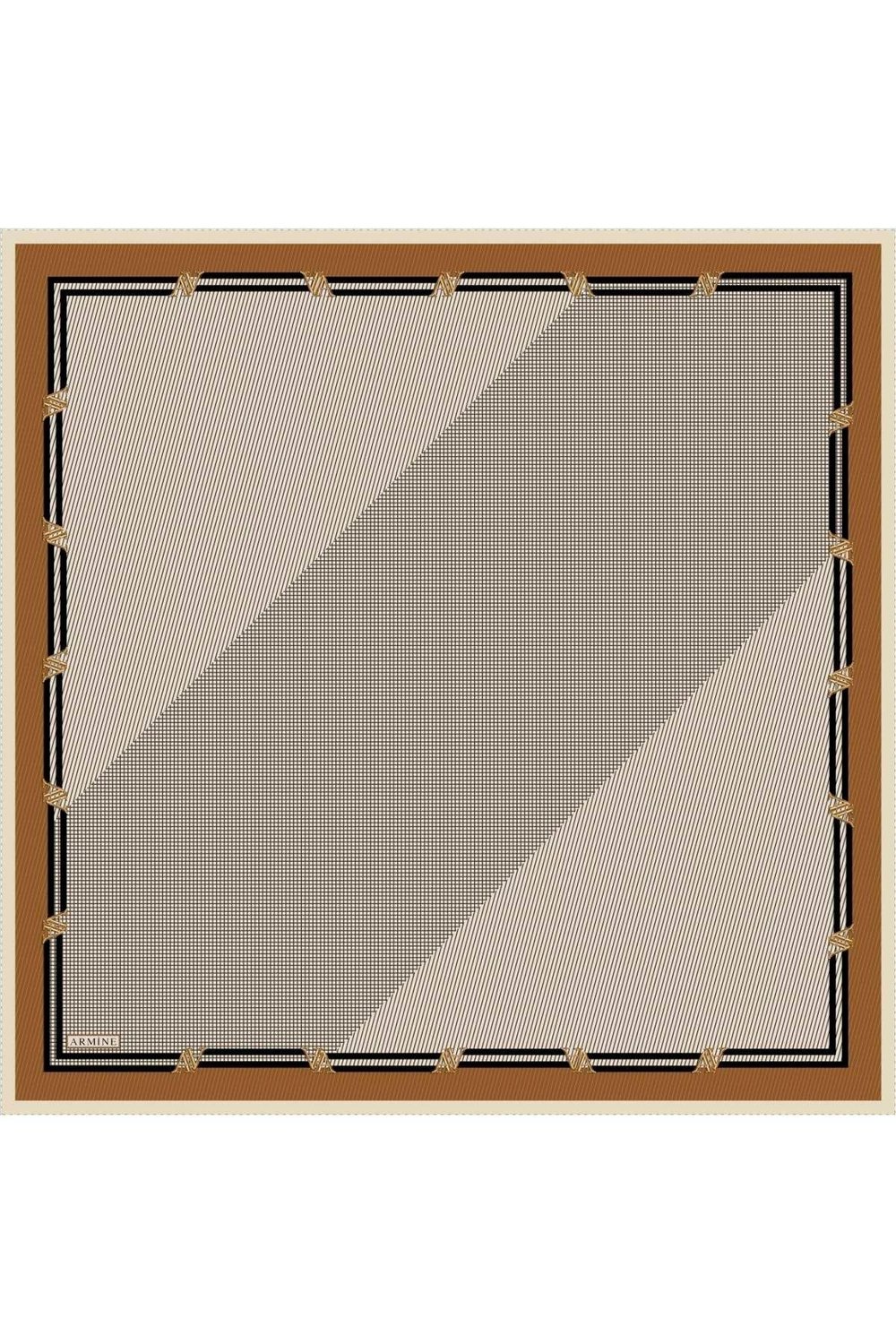Armine Nostalji Serisi %100 Twill İpek Eşarp 8616D 32