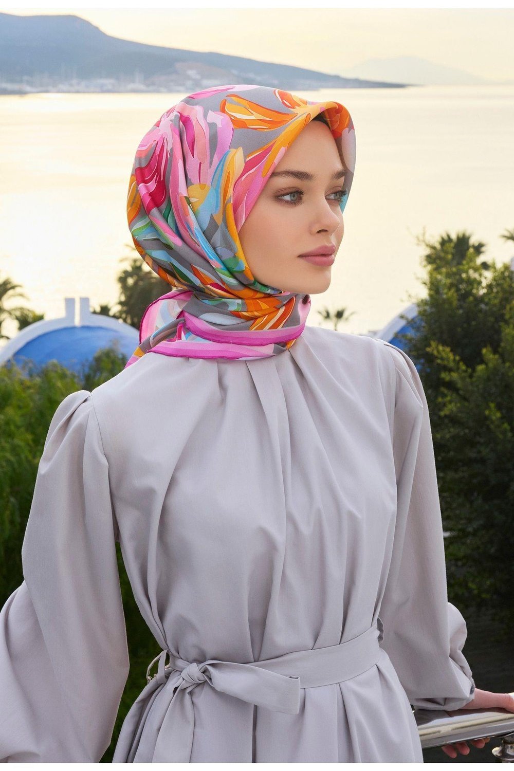 Belli %100 Sura İpek Eşarp 4107D 34