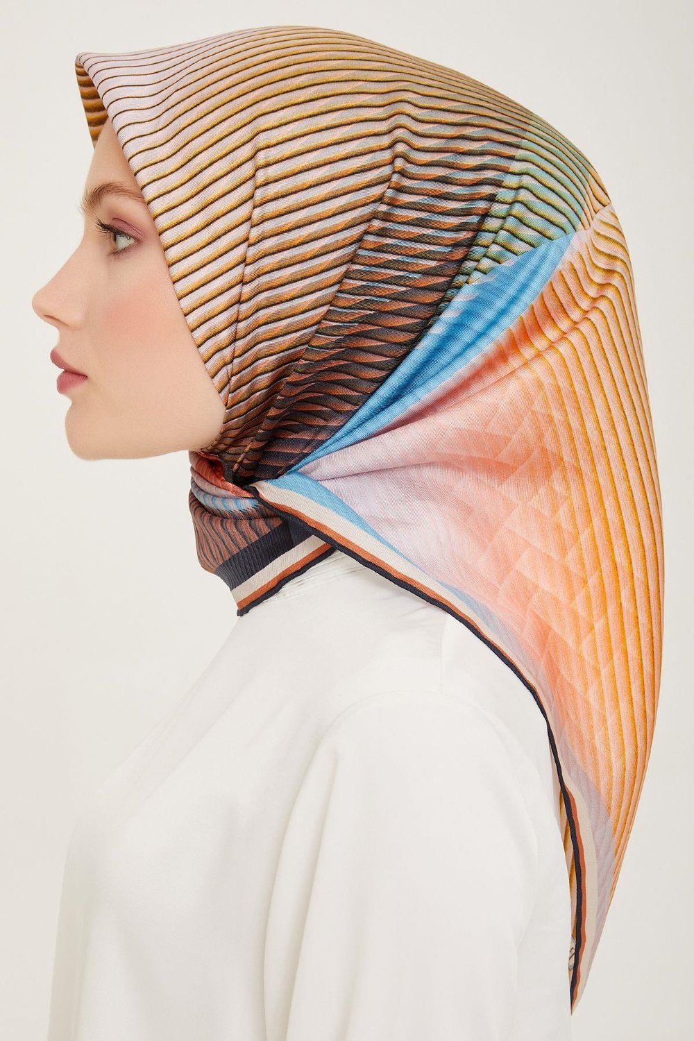 Belli %100 Twill İpek Eşarp 4012D 03