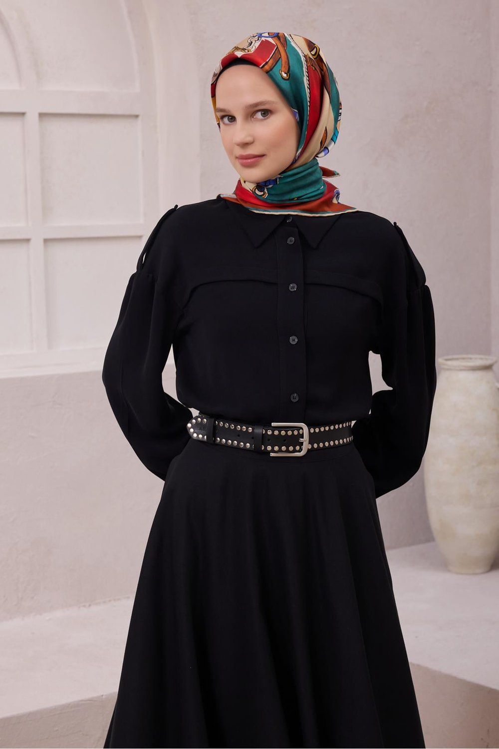 Belli % 100 Twill İpek Eşarp 4205D 80