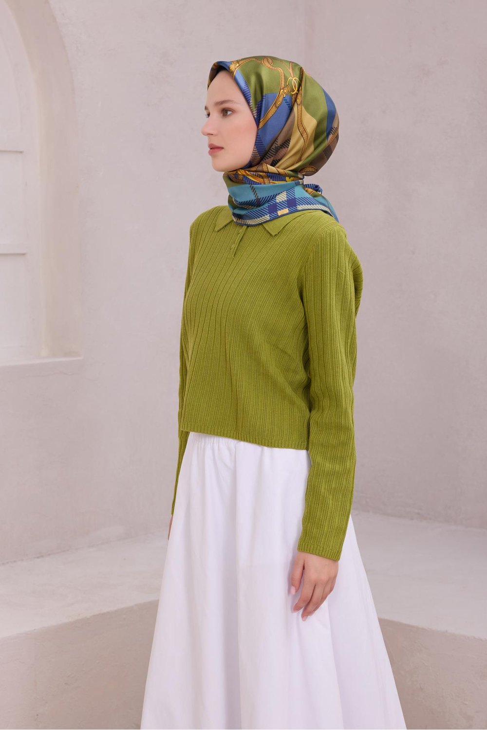 Belli % 100 Twill İpek Eşarp 4206D 52