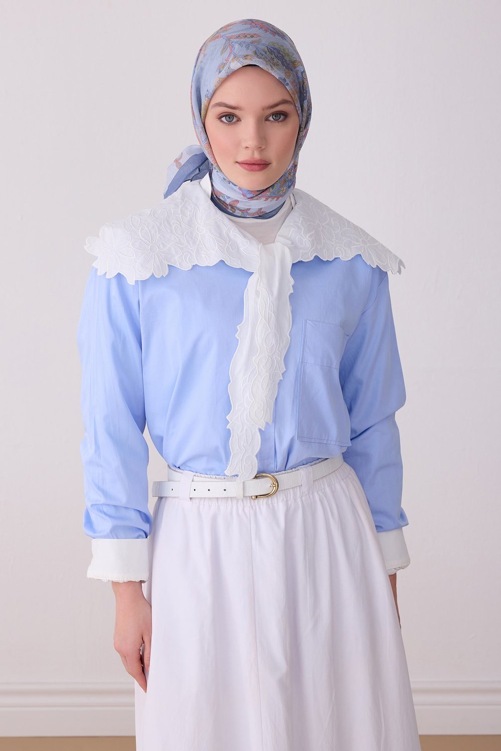 Belli Fresh Tensel Kumaş RozyEşarp3675 03