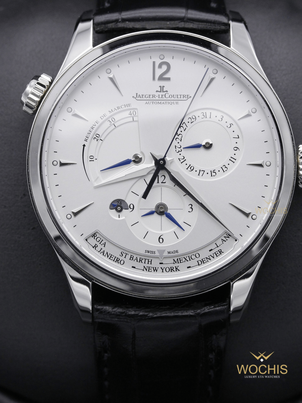 Jaeger Lecoultre Master Geographic World Time Q1428421-5740 (Stainless Steel - 39 - White)