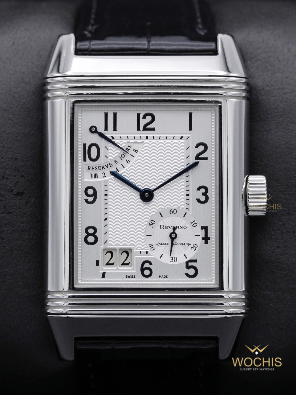 Jaeger LeCoultre Reverso Grand Date 240.8.15 or Q240815-7377 (Stainless Steel - 29 - Silver)