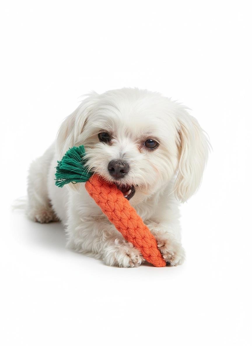 Köpekler İçin Eğlenceli Çiğneme İpi – Havuç Çılgınlığı