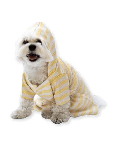 SARI PEŞTEMAL Köpek Bornozu – Plaj & Ev Kullanımı