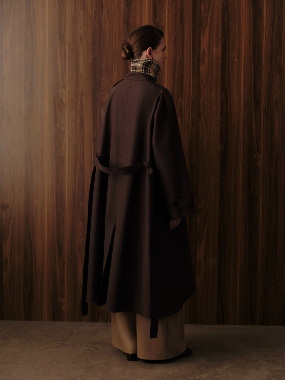 EKOSE DETAY TRENCHCOAT KAHVE
