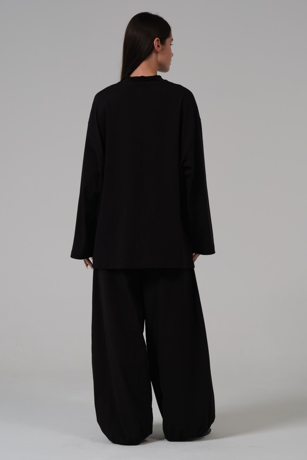 NAKIŞLI SWEAT SİYAH