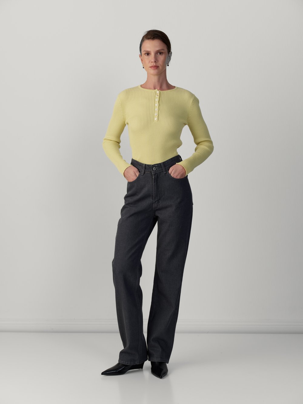 STRAIGHT JEN PANTOLON GRİ