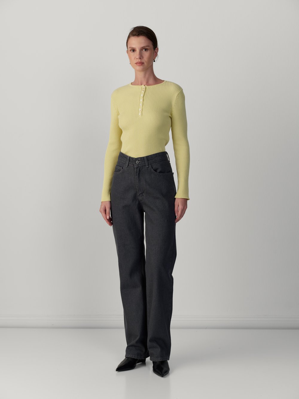STRAIGHT JEN PANTOLON GRİ