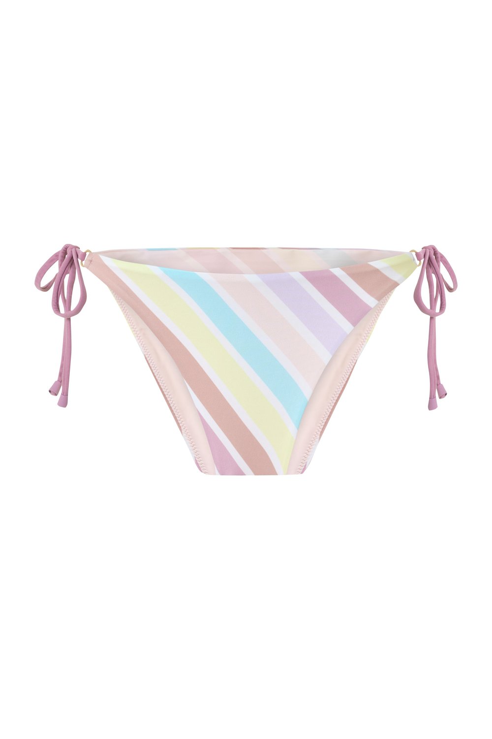 Pastel Çizgili Ayarlanabilir Yan Bağcıklı Kadın Bikini Altı - Aurora