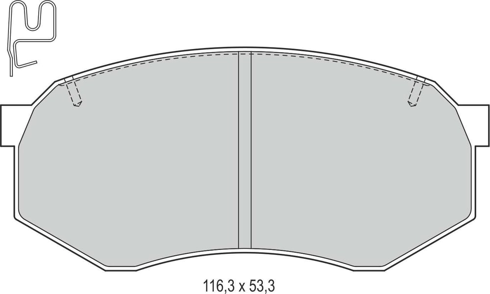 Disk Balata Ön Galant Iı 80>85 Lancer V 92>96 Cressida 80>92 Recover 73666