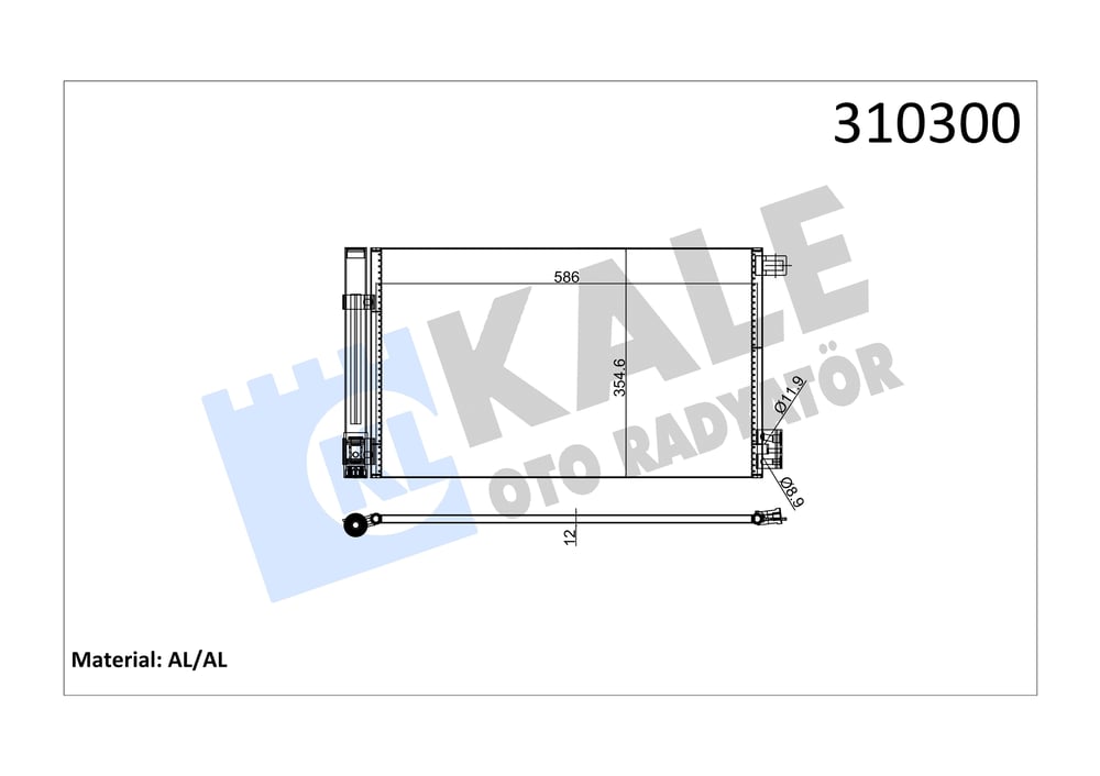 Klima Radyatörü Bıpper Nemo Fıorıno 1.4Hdi Kale 010ABC080