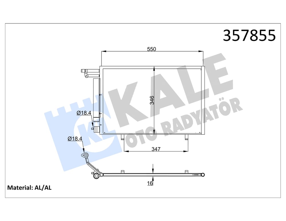 Klima Radyatörü Ford Ecosport 1.5 Tdci 15> Kale 357855