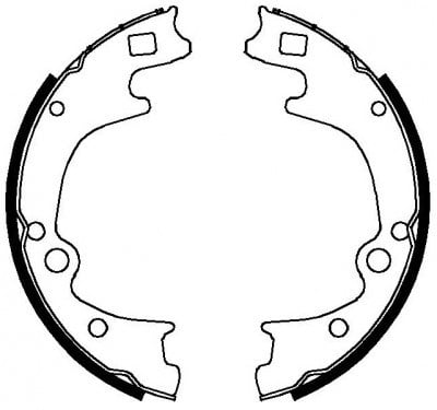 Pabuçlu Balata Arka (220X56.5Mm) H 100 Kamyonet 17> Bongo K2700 99> Çift Teker Recover 18131