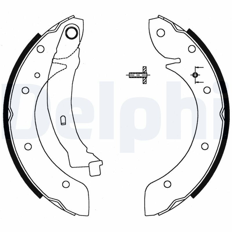 Pabuçlu Balata Arka (228.6X42mm) 405 87>99 Partner Berlingo 96>08 Xsara Picasso 99> Delphı LS1716