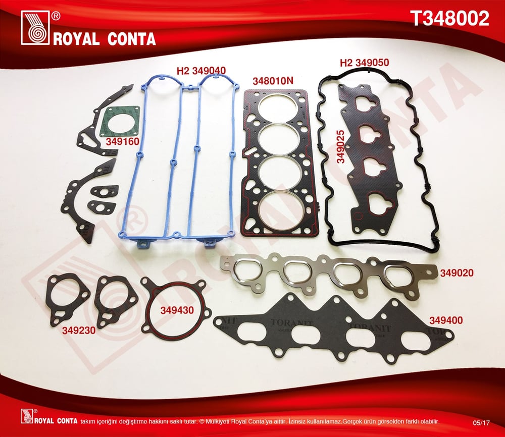 Takım Conta Mondeo 2.0 Zetec 96> Royal T348002