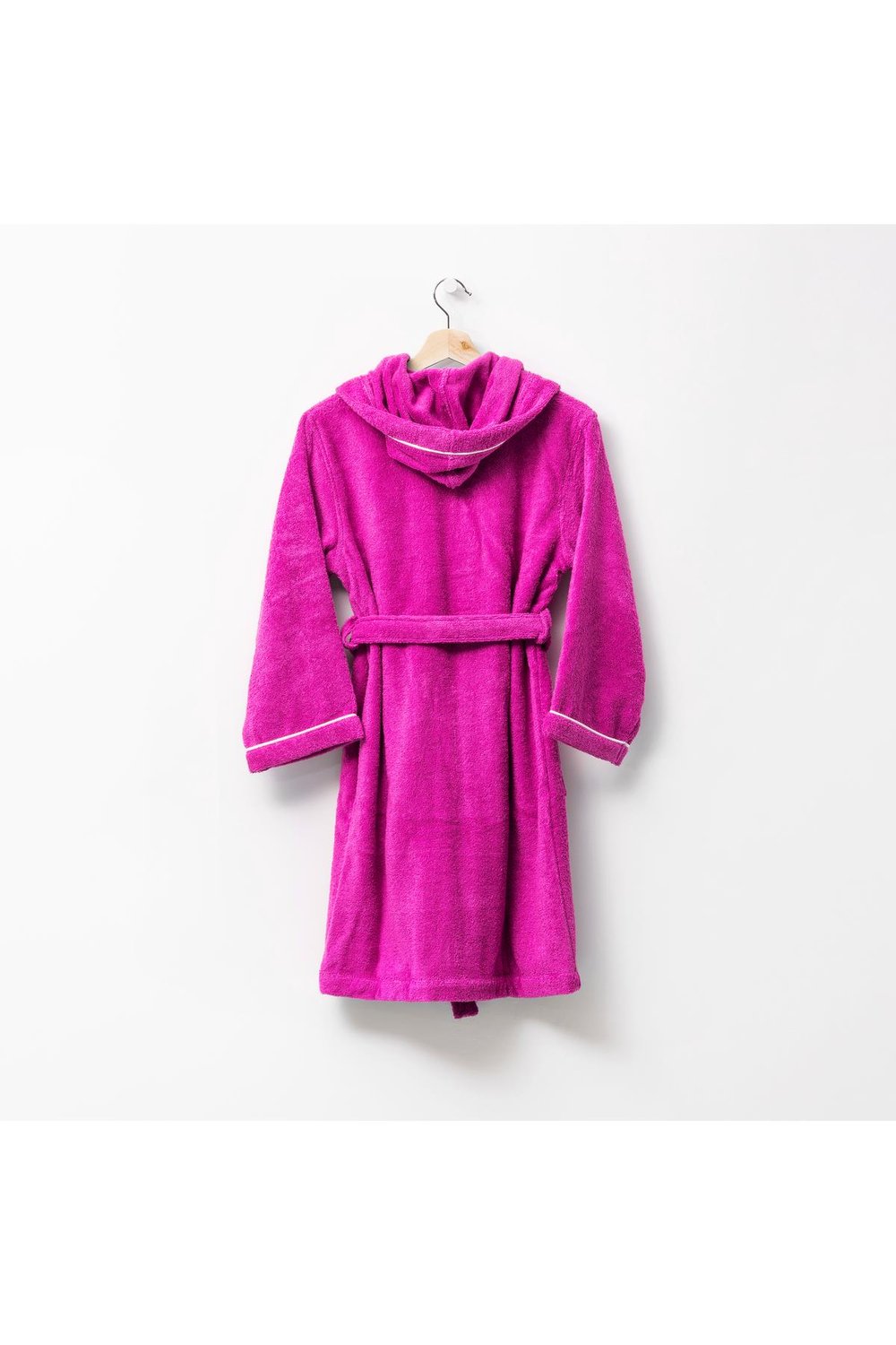 Be-0817-Pnk  %100 Pamuk Pembe 65X65 Cm Çocuk Bornozu
