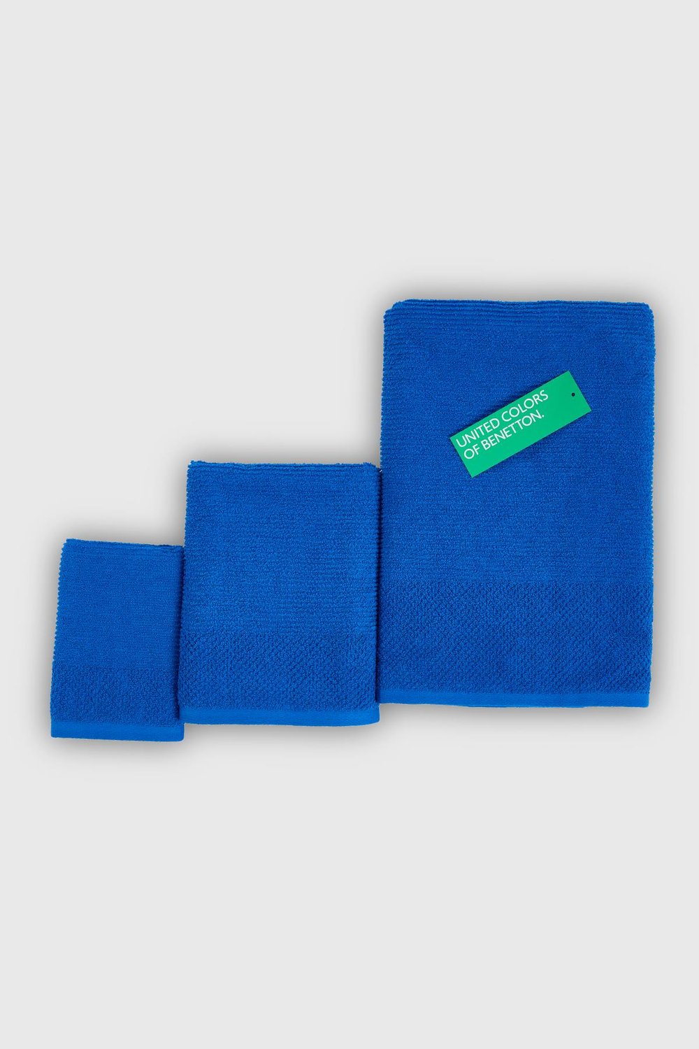 Be-0829St- Bl  %100 Pamuk Mavi 3 Lü Set, 30X50 Cm, 50X90 Cm, 70X140 Cm Havlu Seti