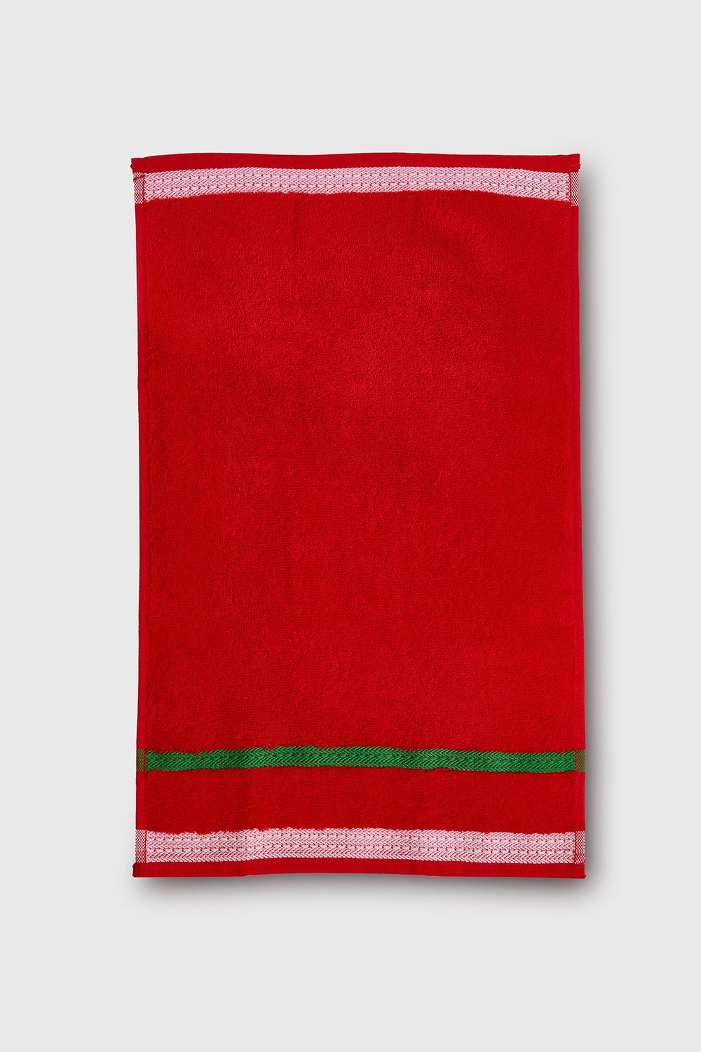 Be-0832St-Rd  %100 Pamuk Kırmızı 3 Lü Set, 30X50 Cm, 50X90 Cm, 90X150 Cm Havlu Seti