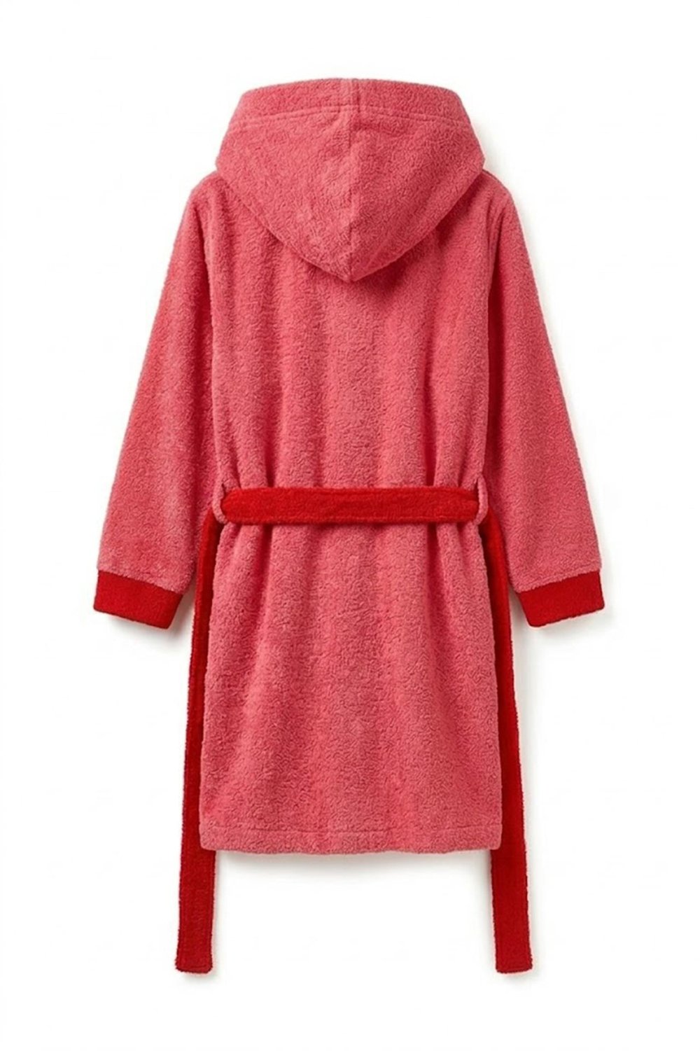 Be-2813-Pnk  %100 Pamuk Pembe 65X65 Cm Çocuk Bornozu