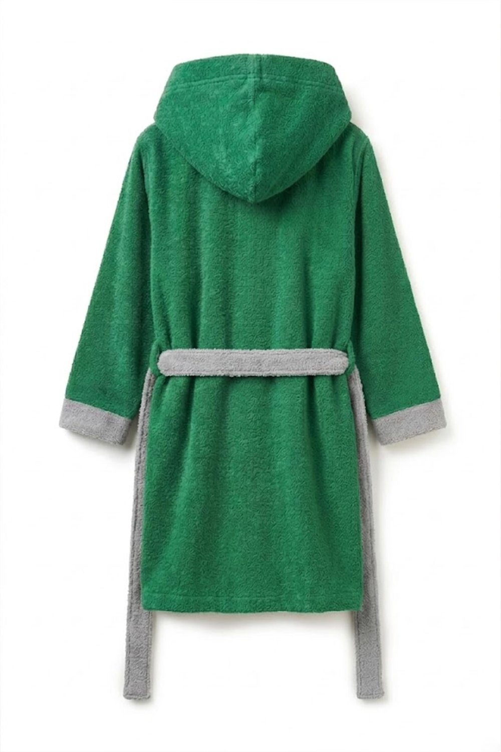 Be-2814-Gr  %100 Pamuk Yeşil 65X65 Cm Çocuk Bornozu