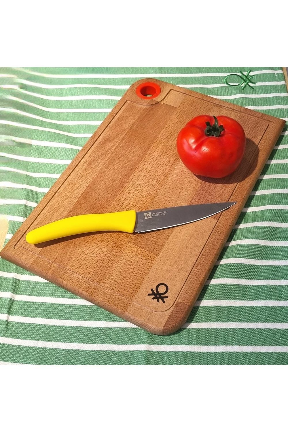 BE-KCT0055-K AHŞAP KESME TAHTASI-22*33 CM KIRMIZI