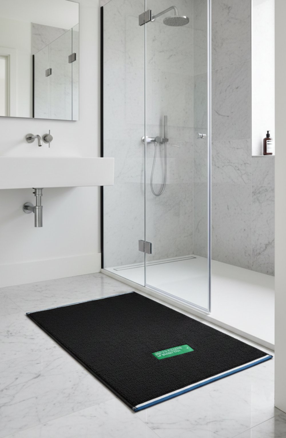 Be-2799-Bk  %100 Pamuk Siyah 50X80 Cm Banyo Paspas Havlu