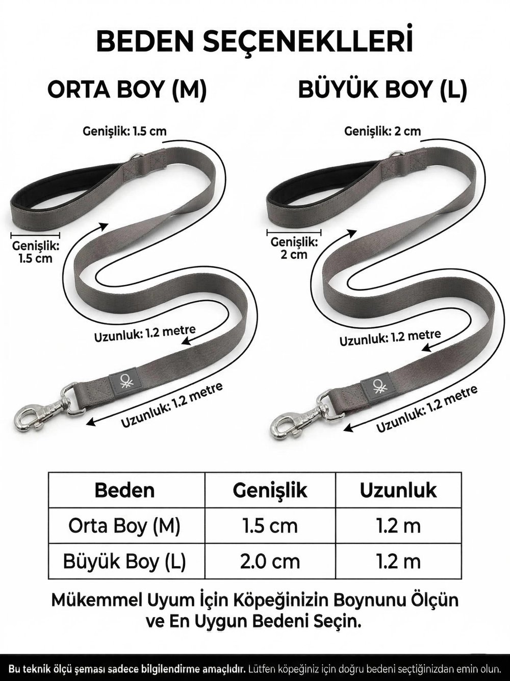 Bntmkt-0041-Ds-6  Köpek Sevk Kayışı 1,5X120Cm