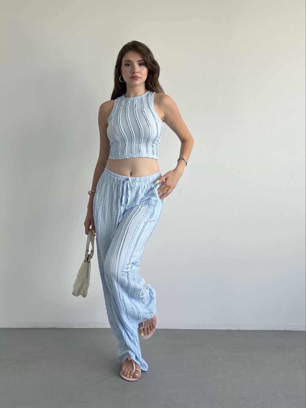 Crop Dikişli Takım