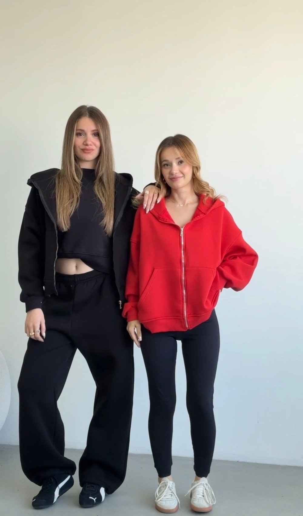 Basic Oversize Fermuarlı Hırka