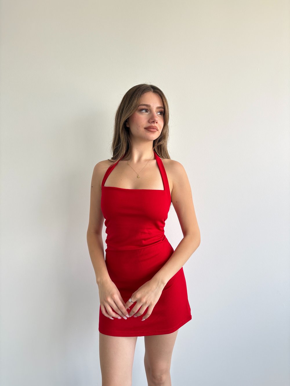 Halter Mini Elbise