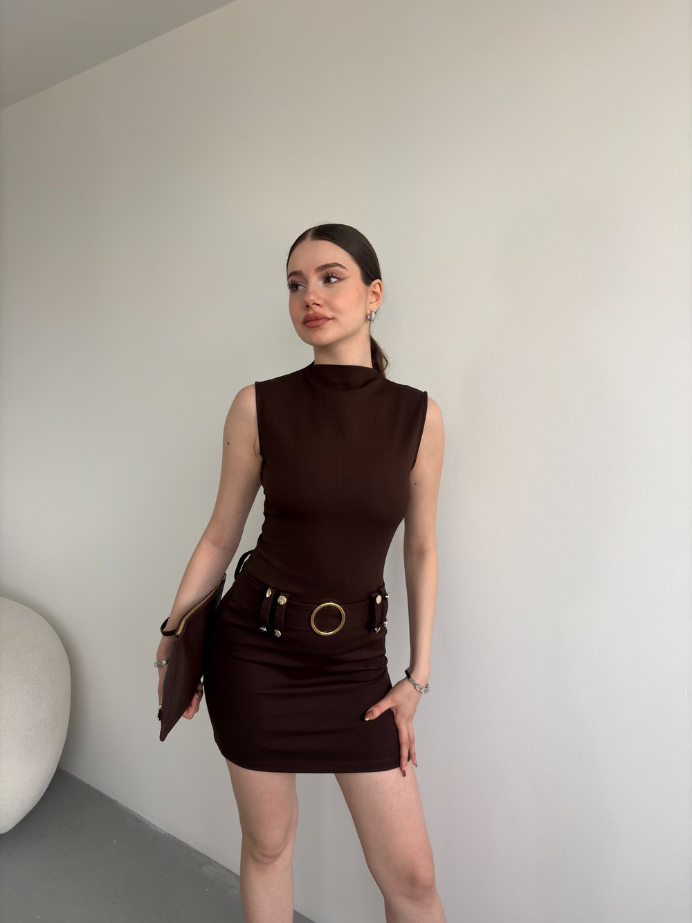 Kemerli Balıkçı Premium Elbise