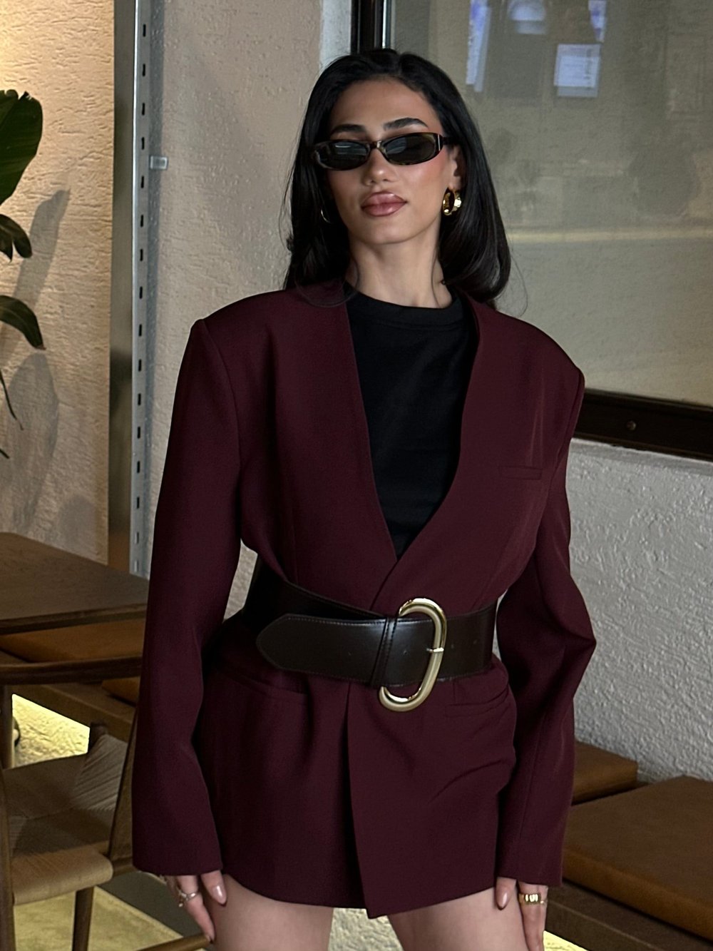 Kemerli Blazer Ceket