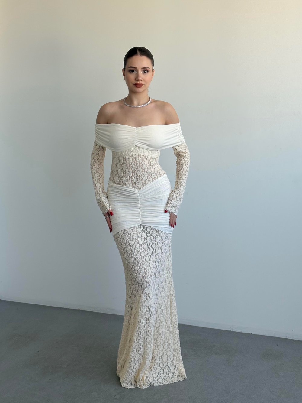 Madonna Dantell Tasarım Elbise